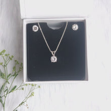 Load and play video in Gallery viewer, Silver Pendant Earring set for Girls and Women
