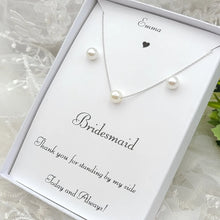 Load image into Gallery viewer, Silver Pendant Earring set for Girls and Women