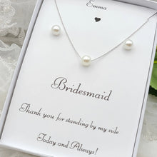 Load image into Gallery viewer, Silver Pendant Earring set for Girls and Women