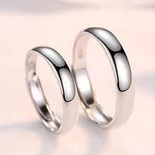 Load image into Gallery viewer, Silver Ring for Couples and plain silver band for couples