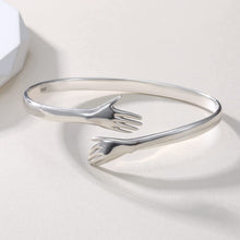 Load image into Gallery viewer, Silver Bangle for boys and Men Silver Hug bangle