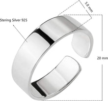 Load image into Gallery viewer, Silver Ring for Boys and Men Silver band
