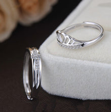 Load image into Gallery viewer, Silver Couple Rings Silver Ring for Couples on Anniversary
