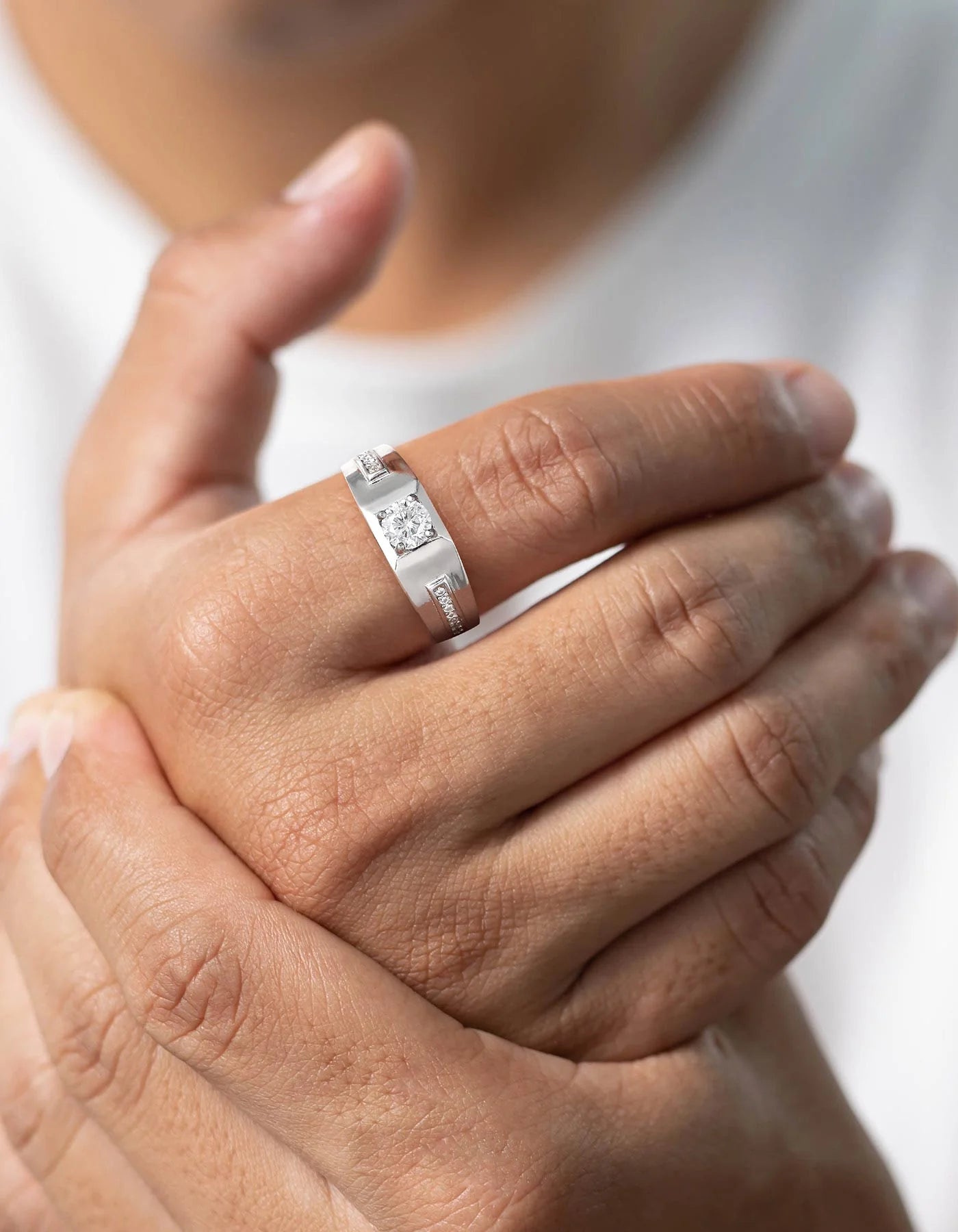 Jewellery Chandi Ki Ring Gents Silver Ring For Boys And Men