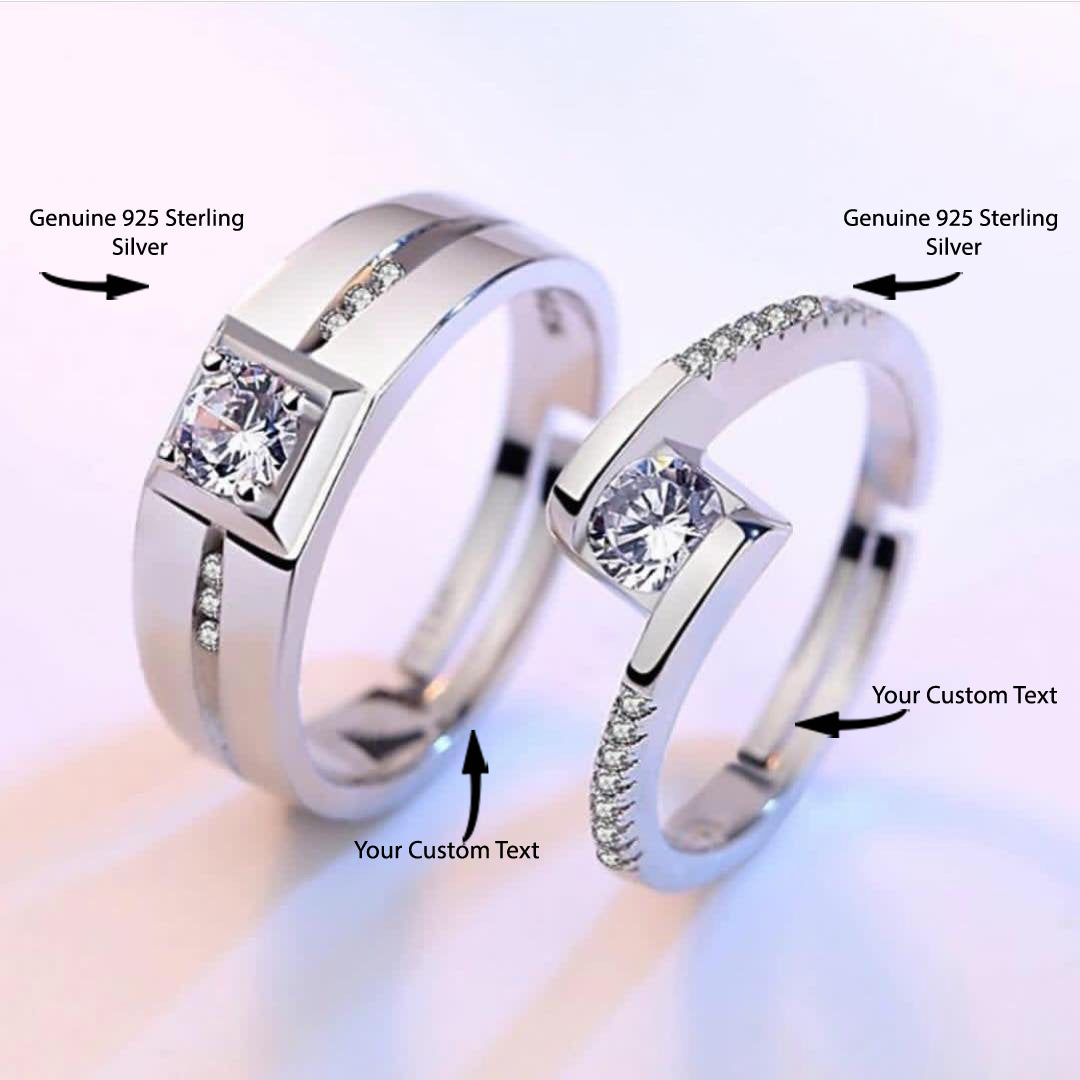 Amazon.com: Sterling Silver Open Finger Ring 925 Silver Couple Ring Number  520 Couple Ring Simple Student Couple Ring Open Ring Gifts for Lover Ring,  Adjustable Opening (Ring Adjustable Opening) : Everything Else