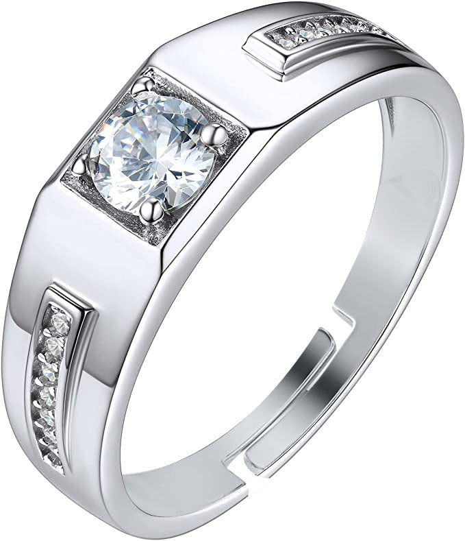 Boy Rings Size 7 Silver Ring for Boys and Men Silver Ring – Zevrr