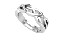 Load image into Gallery viewer, Silver Ring for Men and boys plain silver band
