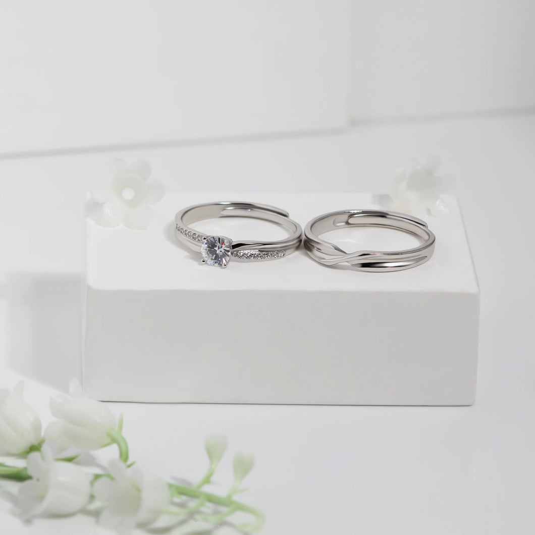 Silver Couple Rings Silver Rings for Couples