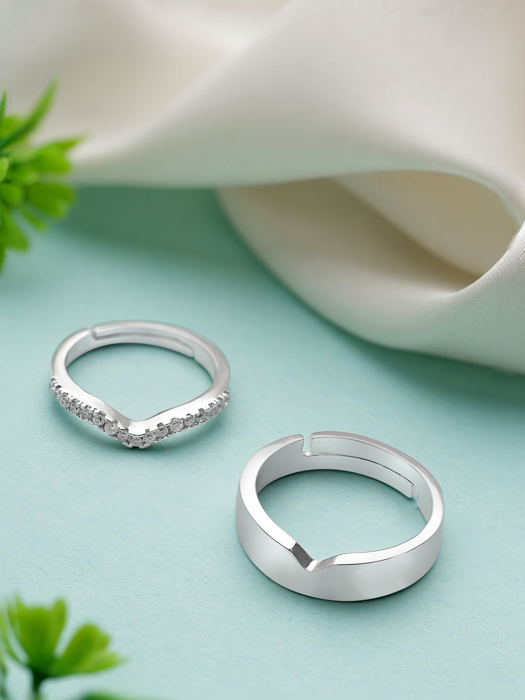 Silver Couples Rings silver Gift for Couples on Anniversary