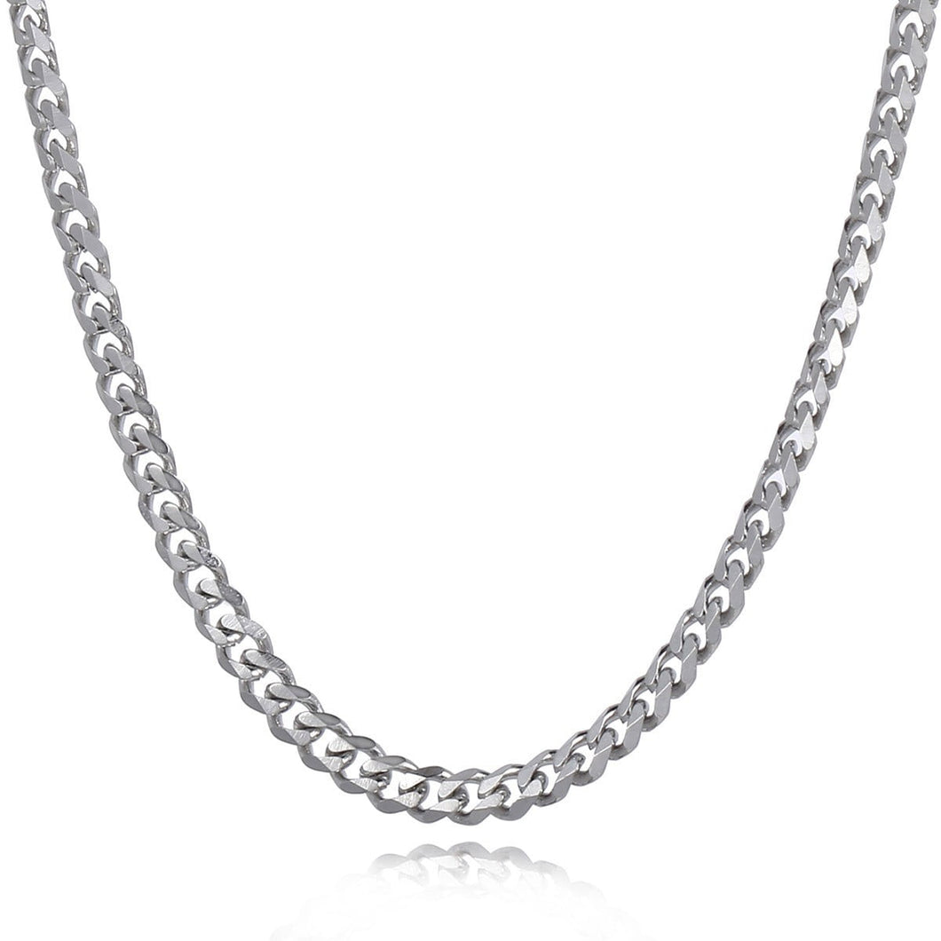 Silver Curb chain for Men and Boys