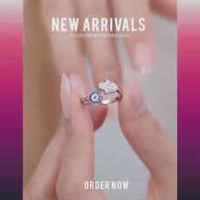 Load and play video in Gallery viewer, Silver Ring For Girls and Women Evil Eye Ring
