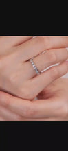 Load and play video in Gallery viewer, Silver Couple Ring Silver Ring for Couples
