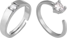 Load image into Gallery viewer, Silver Couple Rings Silver Ring For Couple on Anniversary
