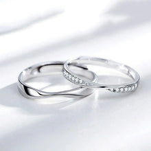 Load image into Gallery viewer, Silver Couple Rings Silver Ring For Couples on Anniversary
