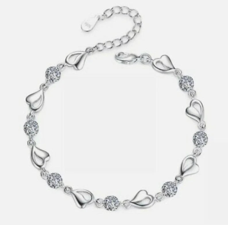 Silver Bracelet For Women and Girls Silver Bracelet Zevrr