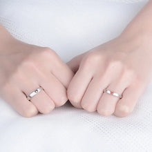 Load image into Gallery viewer, Silver Couple Ring Silver Rings for Couple on Anniversary
