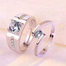 Load image into Gallery viewer, Silver Couple Rings Silver Rings for Couples on Anniversary
