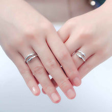 Load image into Gallery viewer, Silver Couple Rings Hug Ring For Couples
