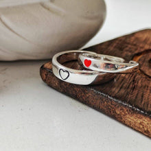 Load image into Gallery viewer, Silver Couple Ring Silver Rings for Couple on Anniversary
